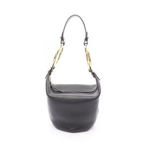 Chloe Bracelet Leather Shoulder Bag Black